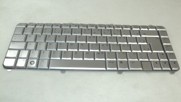 Teclado Notebook Br Ç Hp Dv5 1240br Prata Aeqt6600110